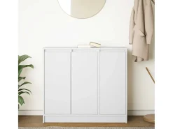 Aparador blanco 85x34x76 cm madera contrachapada