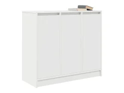 Aparador blanco 85x34x76 cm madera contrachapada
