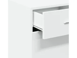 Aparador blanco 40x42,5x93 cm madera contrachapada