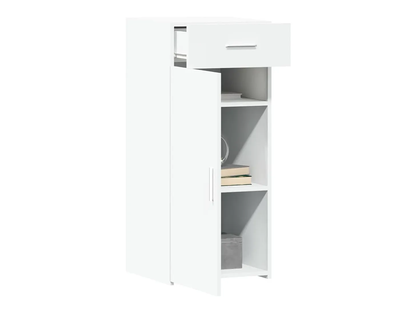 Aparador blanco 40x42,5x93 cm madera contrachapada