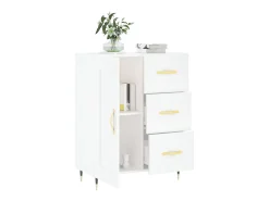Aparador blanco 69,5x34x90 cm madera de ingeniería