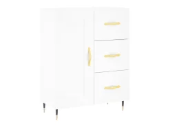Aparador blanco 69,5x34x90 cm madera de ingeniería