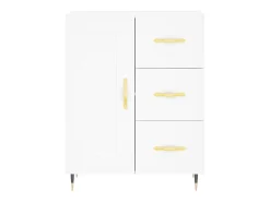 Aparador blanco 69,5x34x90 cm madera de ingeniería