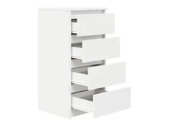 Aparador blanco 37,5x35x76 cm madera de ingeniería
