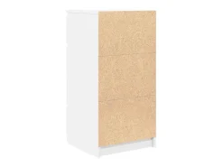 Aparador blanco 37,5x35x76 cm madera de ingeniería