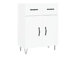 Aparador blanco 69,5x34x90 cm madera de ingeniería
