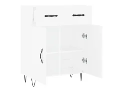 Aparador blanco 69,5x34x90 cm madera de ingeniería