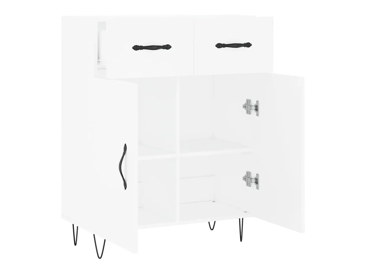 Aparador blanco 69,5x34x90 cm madera de ingeniería