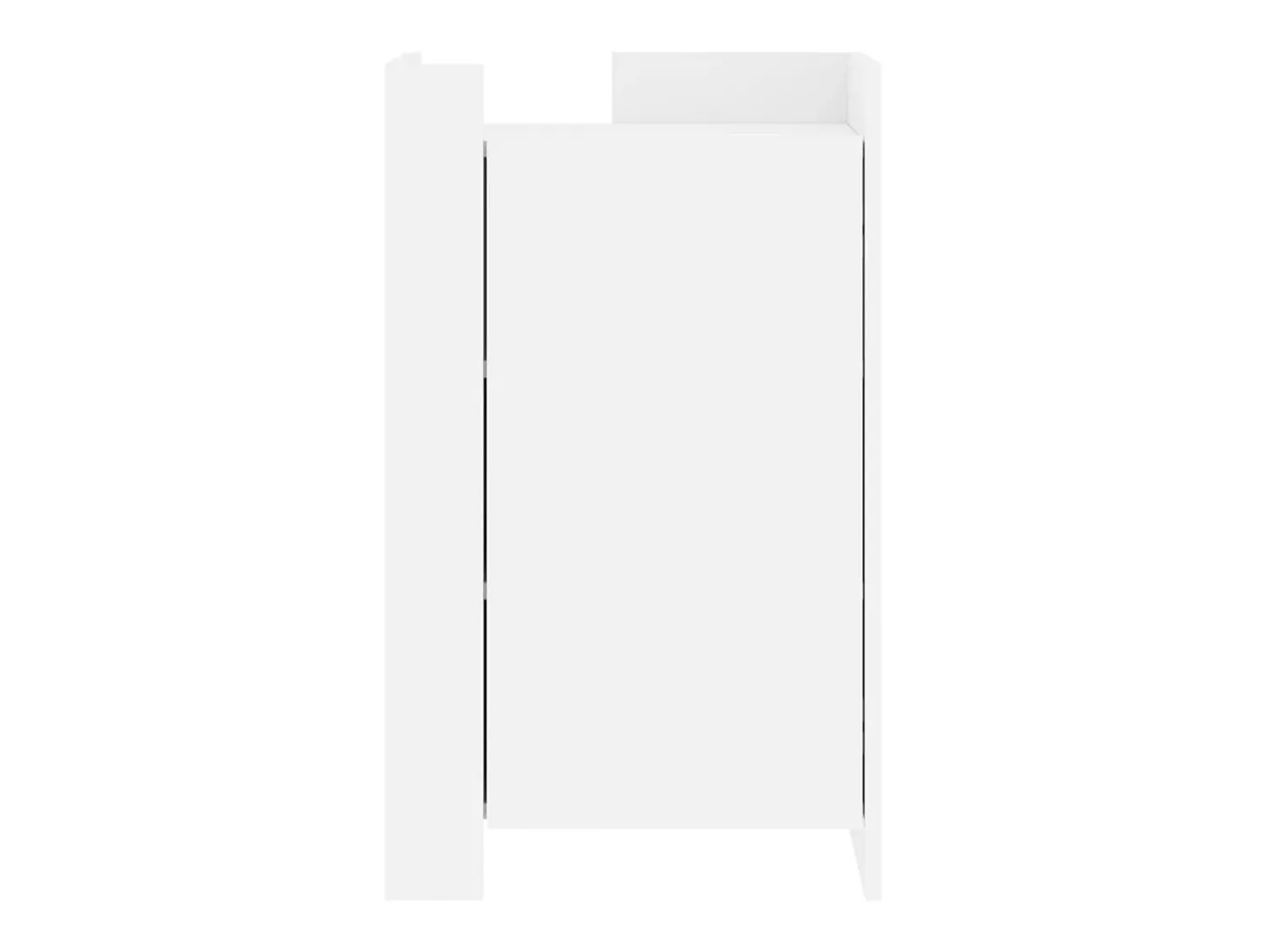 Aparador blanco 45x35x75 cm madera de ingeniería