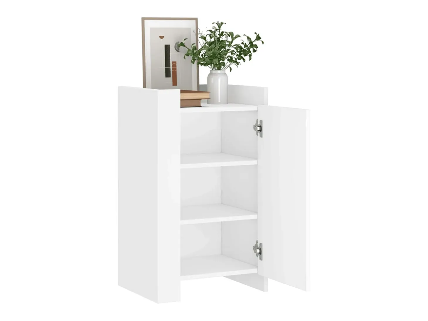Aparador blanco 45x35x75 cm madera de ingeniería