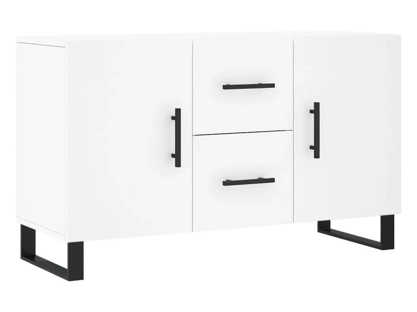 Aparador blanco 100x36x60 cm madera de ingeniería