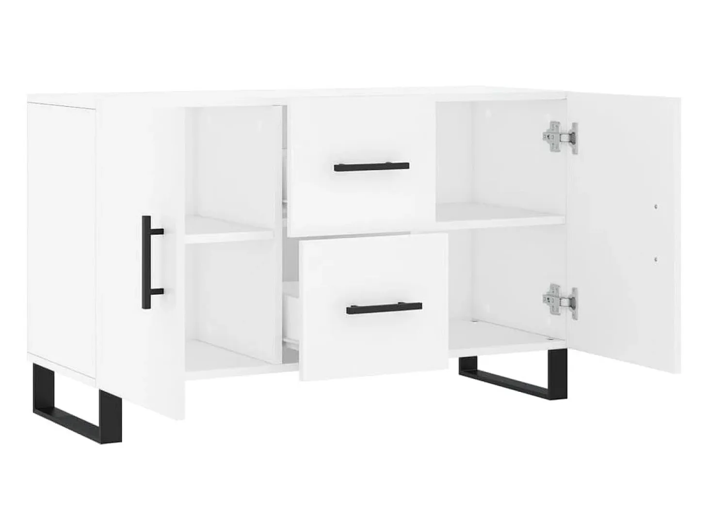 Aparador blanco 100x36x60 cm madera de ingeniería