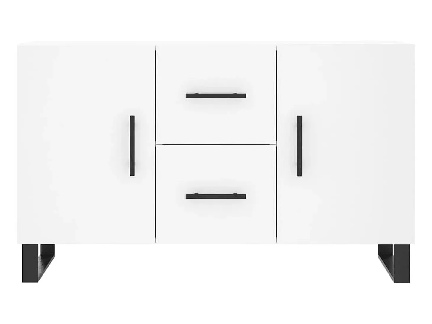 Aparador blanco 100x36x60 cm madera de ingeniería