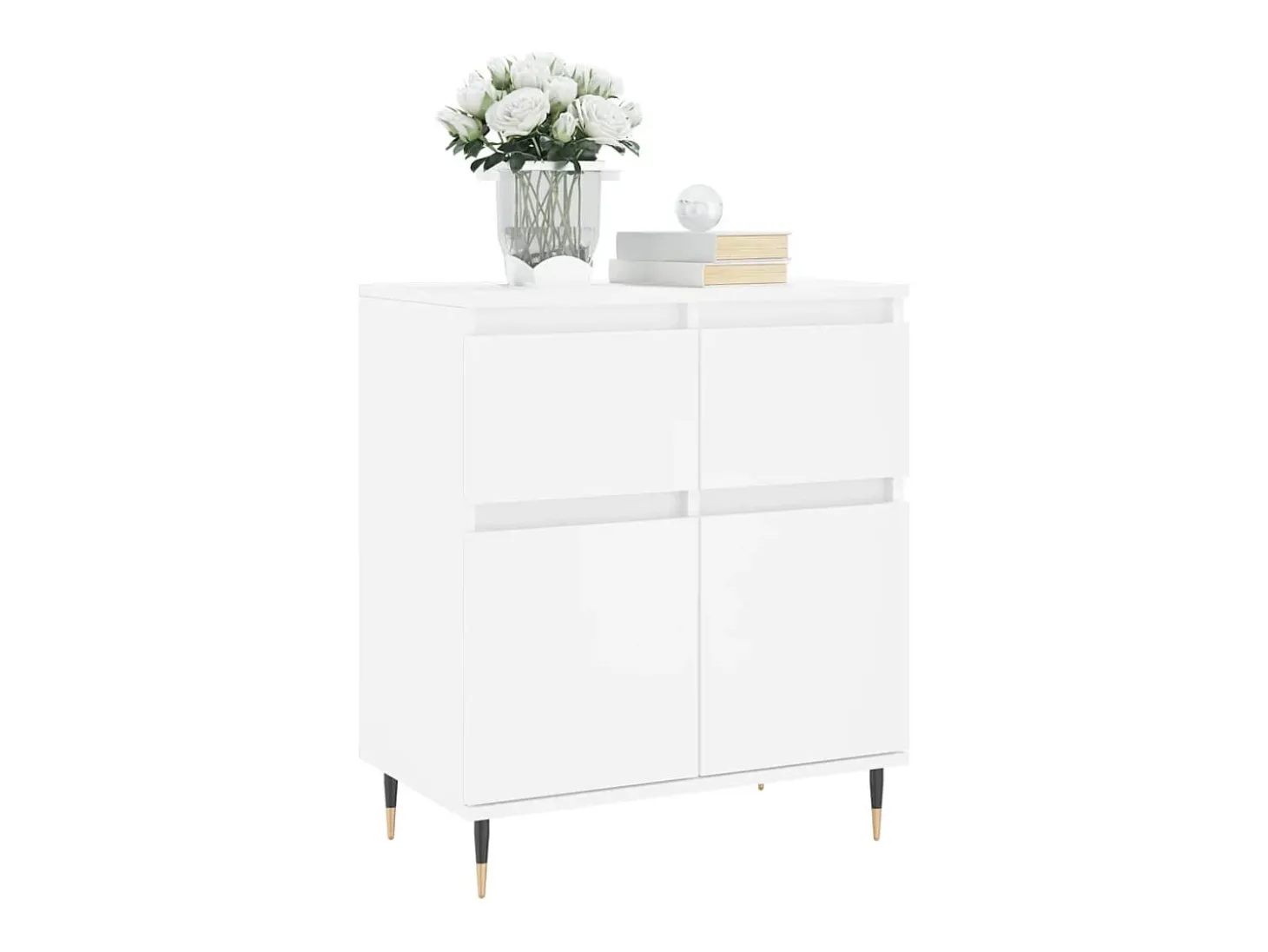 Aparador Blanco 60x35x70 cm Madera de Ingeniería