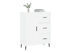 Aparador blanco 69,5x34x90 cm madera de ingeniería