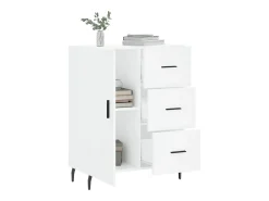 Aparador blanco 69,5x34x90 cm madera de ingeniería
