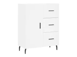 Aparador blanco 69,5x34x90 cm madera de ingeniería