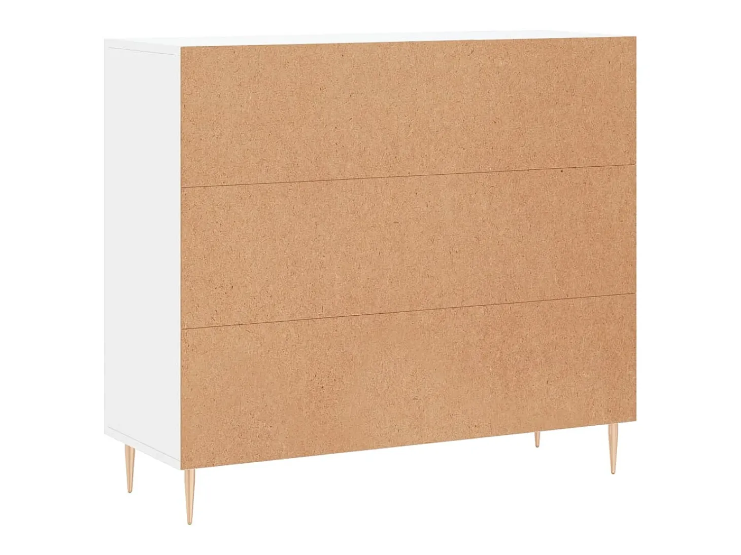 Aparador blanco 90x34x80 cm madera contrachapada