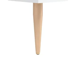 Aparador blanco 90x34x80 cm madera contrachapada