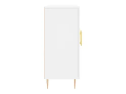 Aparador blanco 90x34x80 cm madera contrachapada