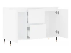 Aparador blanco 104x35x70 cm madera contrachapada