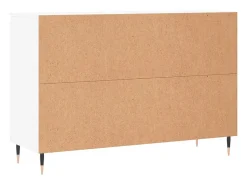 Aparador blanco 104x35x70 cm madera contrachapada