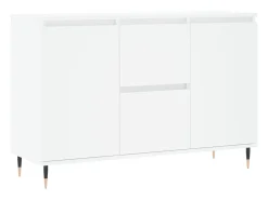 Aparador blanco 104x35x70 cm madera contrachapada