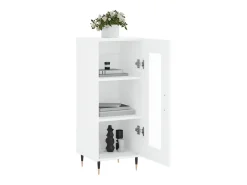 Aparador blanco 34,5x34x90 cm madera de ingeniería