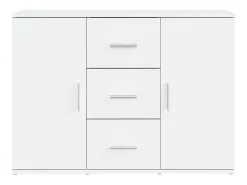 Aparador blanco 91x29,5x65 cm madera contrachapada