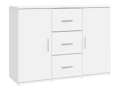 Aparador blanco 91x29,5x65 cm madera contrachapada