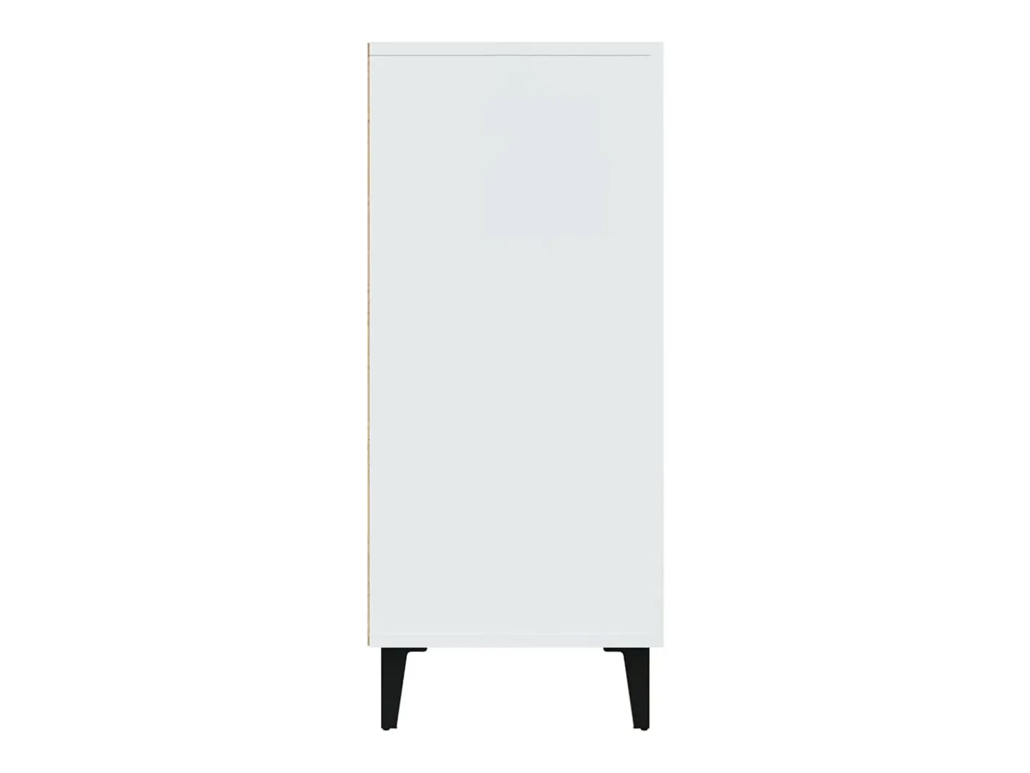 Aparador blanco 90x34x80 cm madera contrachapada