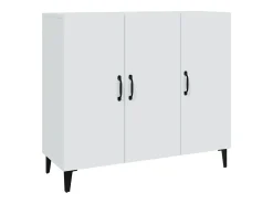 Aparador blanco 90x34x80 cm madera contrachapada