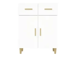 Aparador blanco 69,5x34x89 cm madera contrachapada