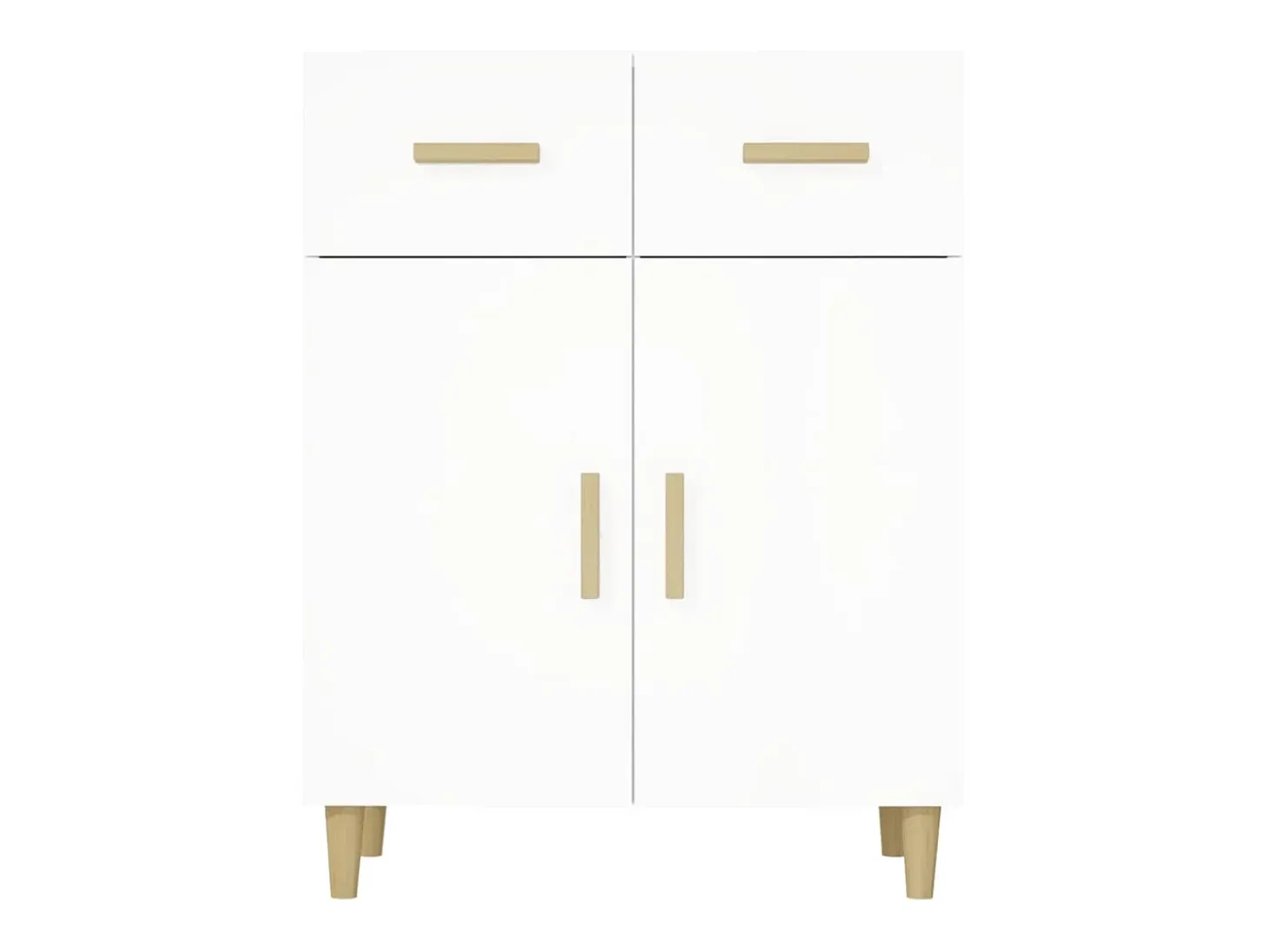 Aparador blanco 69,5x34x89 cm madera contrachapada