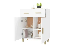 Aparador blanco 69,5x34x89 cm madera contrachapada
