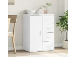 Aparador blanco 59x39x80 cm madera contrachapada