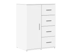 Aparador blanco 59x39x80 cm madera contrachapada