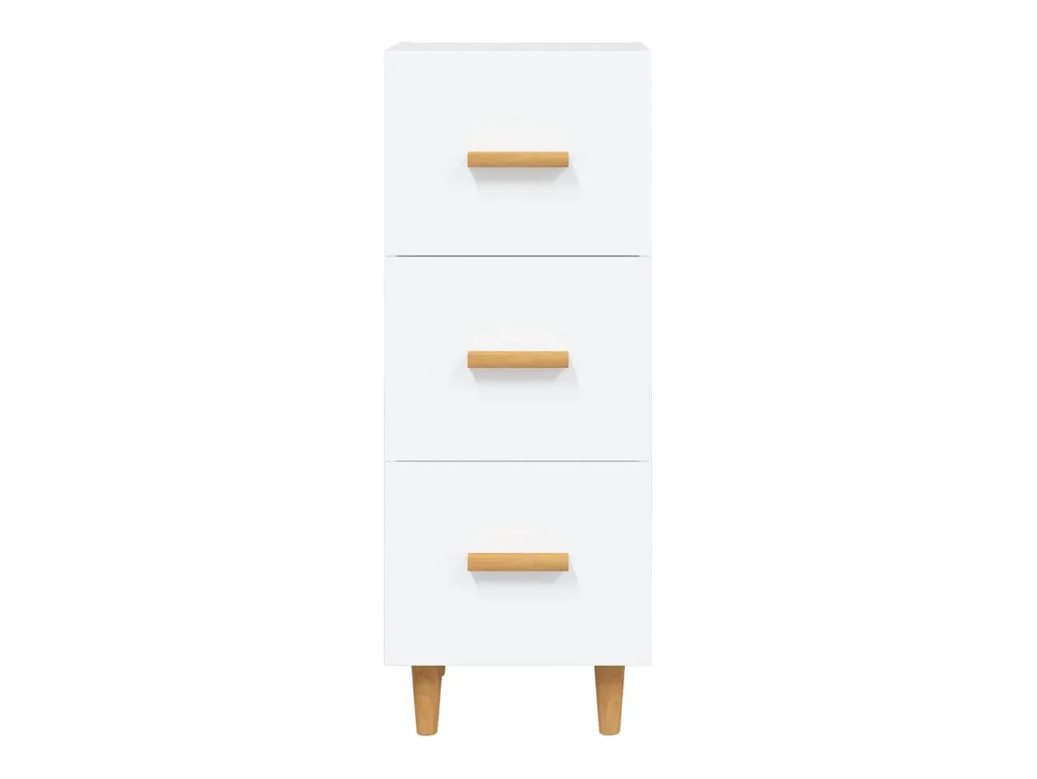 Aparador blanco 34,5x34x90 cm madera de ingeniería