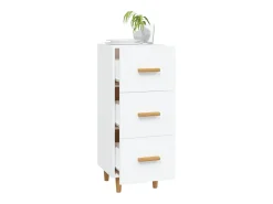Aparador blanco 34,5x34x90 cm madera de ingeniería