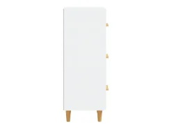 Aparador blanco 34,5x34x90 cm madera de ingeniería