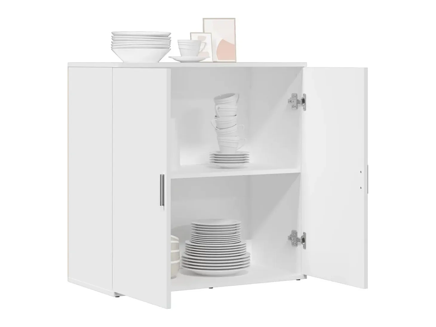 Aparador blanco 79x38x80 cm madera contrachapada