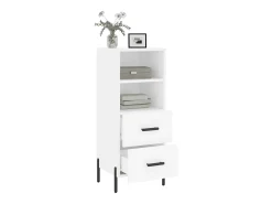 Aparador blanco 34,5x34x90 cm madera de ingeniería
