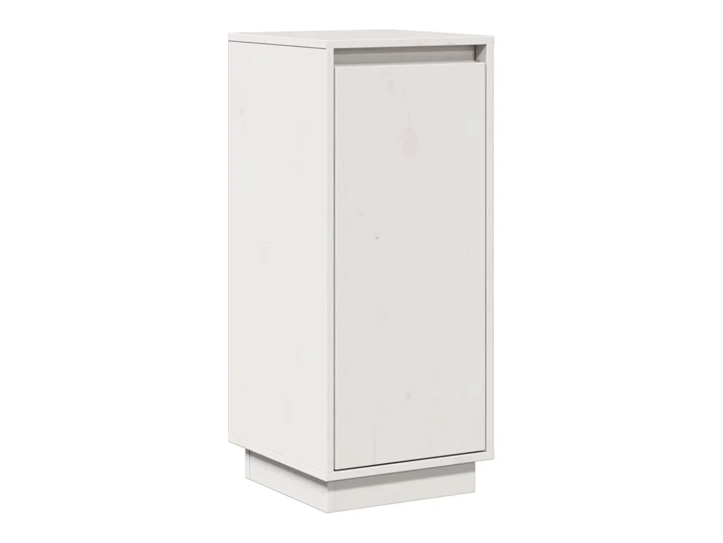 Aparador Blanco 31,5x34x75 cm Madera Maciza de Pino