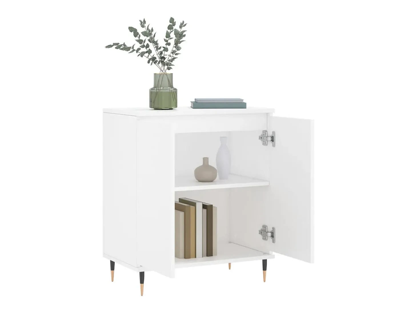Aparador Blanco 60x35x70 cm Madera de Ingeniería