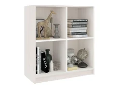 Aparador blanco 70x33x76 cm madera maciza de pino