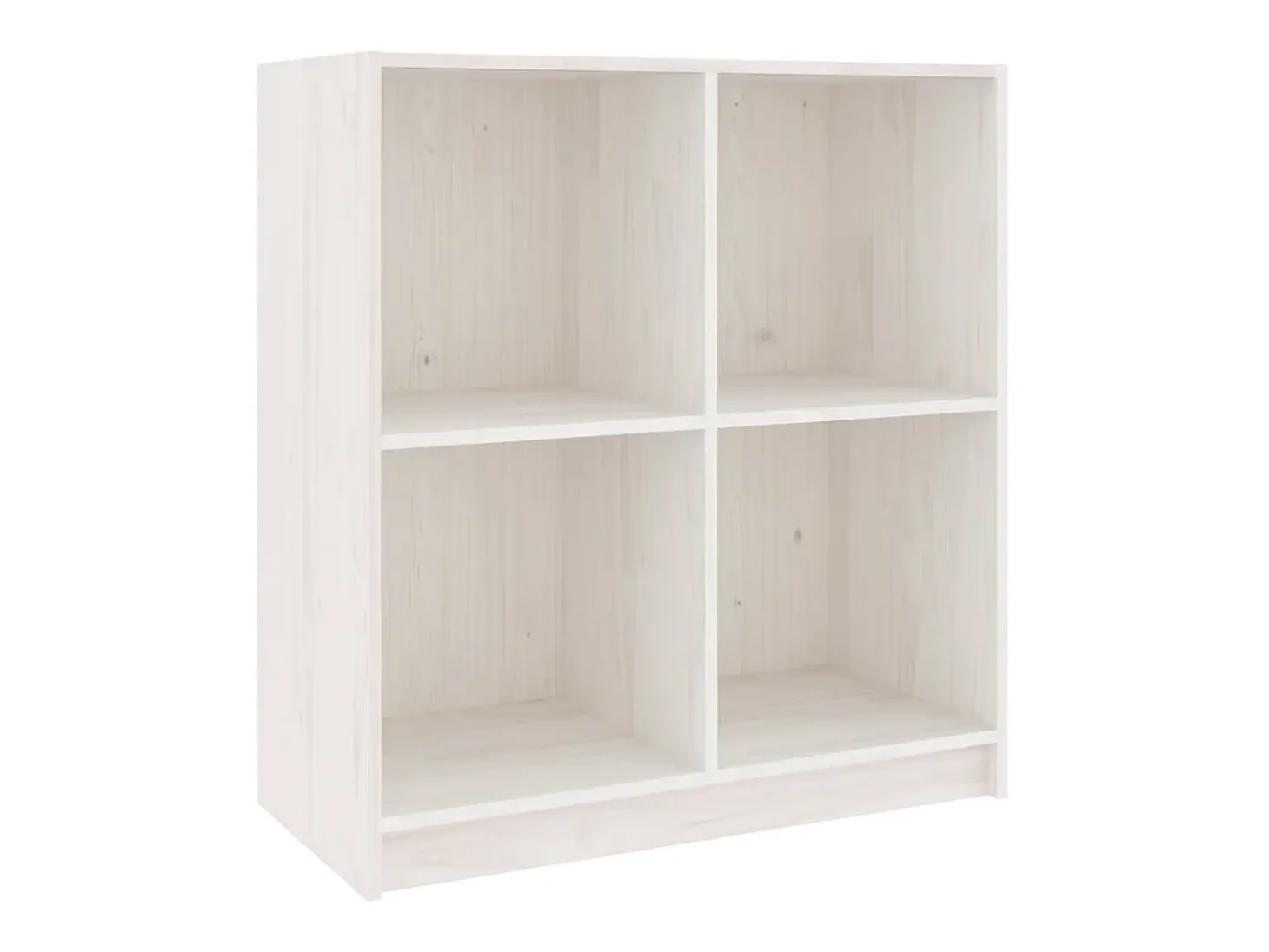 Aparador blanco 70x33x76 cm madera maciza de pino
