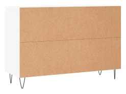 Aparador blanco 104x35x70 cm madera contrachapada