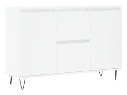 Aparador blanco 104x35x70 cm madera contrachapada