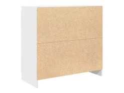 Aparador blanco 80x35x76 cm madera contrachapada