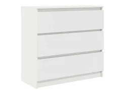 Aparador blanco 80x35x76 cm madera contrachapada